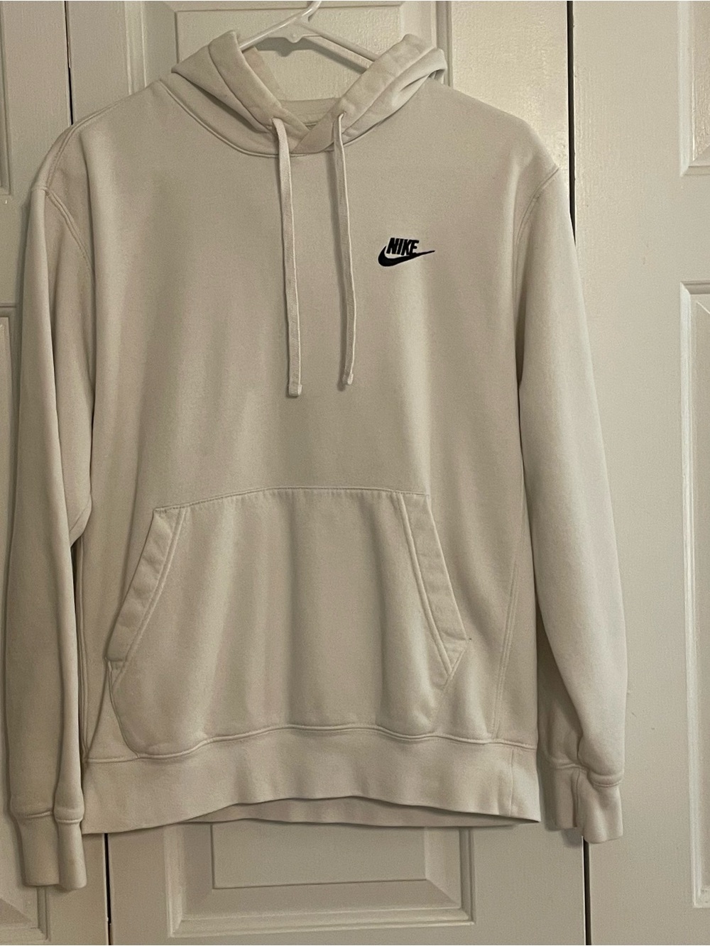 Nike Men's Ivory Pullover Hoodie - Classic Swoosh